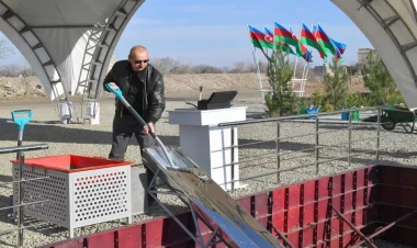 Ağdam şəhər Mərkəzi parkının təməli qoyulub - VİDEO - FOTO