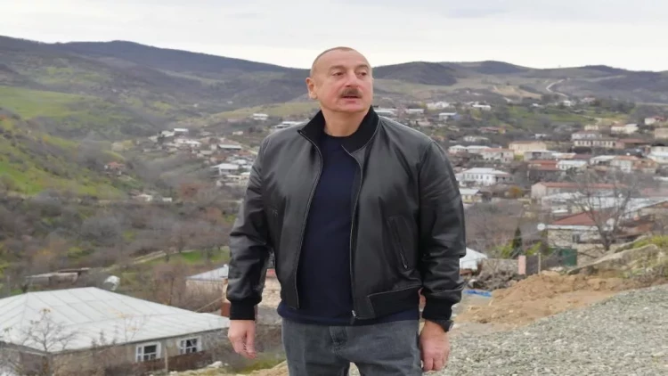 Prezident Xocalı rayonunun Xanabad kəndində olub - VİDEO - FOTO