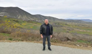 Prezident Xocalı rayonunun Naxçıvanlı kəndində olub - FOTO