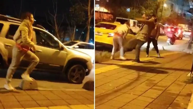 Küçədə dalaşdığı hamilə qadını döydü - Güclə ayırdılar