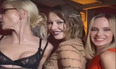 Moskvada ilin ən pozğun partisi - Rusiyalı məşhurlar mərasimə çılpaq gəldi - FOTO