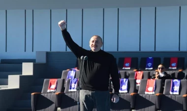 Prezident Xankəndi stadionunda çıxış edib - VİDEO - FOTO