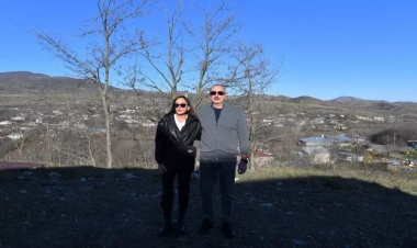 Prezident və birinci xanım Xocavənd rayonunun Qırmızı Bazar qəsəbəsində olublar - VİDEO - FOTO