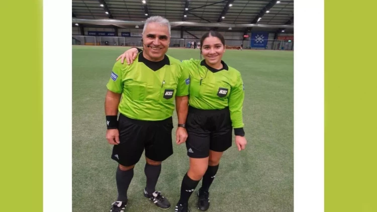 İslandiyada futbol turnirini azərbaycanlı hakim qızı ilə birlikdə idarə edib - FOTO