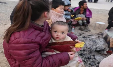 -14 dərəcədə evsiz qaldılar - Çindəki faciədən ürəkdağlayan FOTOlar