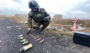 Abşeronda 3 qumbara aşkarlandı - VİDEO - FOTO