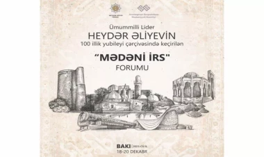 Azərbaycanda ilk dəfə “Mədəni irs” forumu işə başlayıb