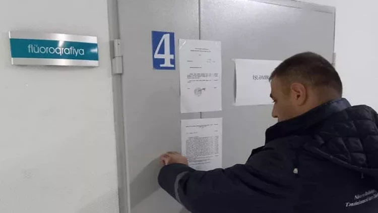 Bu xəstəxanada da rentgen kabineti bağlandı - FOTO