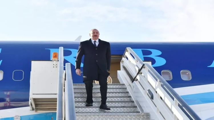 İlham Əliyev Serbiyaya işgüzar səfərə gedib - VİDEO - FOTO