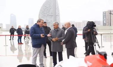 FIA-nın tədbirləri çərçivəsində Bakıda idman avtomobillərinin sərgisi olub - VİDEO - FOTO