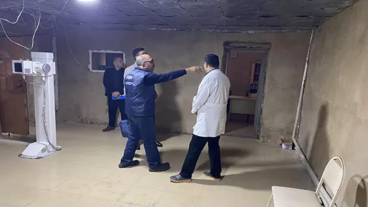 Daha bir xəstəxanada rentgen kabineti bağlandı - FOTOlar