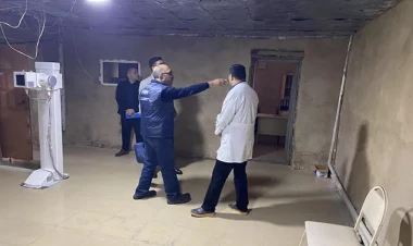 Daha bir xəstəxanada rentgen kabineti bağlandı - FOTOlar