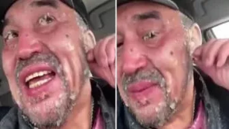 Soyuqda küçəyə çıxan kişi ölümdən döndü -  VİDEO