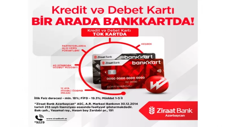 Ziraat Bank Azərbaycan Bankkart ilə kredit və debet kartlarını tək kartda birləşdirdi! - VİDEO