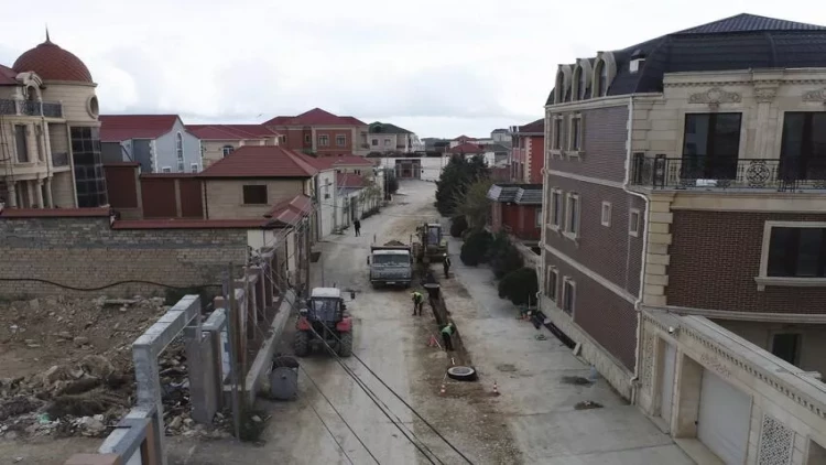 Bakıda yeni içməli və tullantı su şəbəkələri yaradılır - FOTO