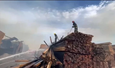 Ötən həftə yanan taxta bazarının son vəziyyəti - VİDEO