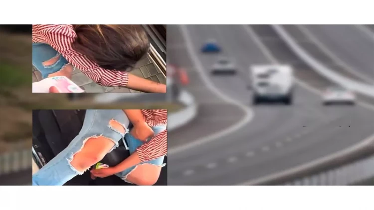 Bakıda qadın özünü maşınların altına ataraq 