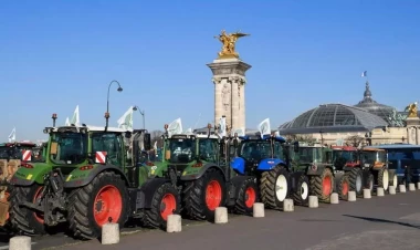 Fransada fermerlerdən etiraz - hökumət binasının qarşısına peyin tökdülər - VİDEO