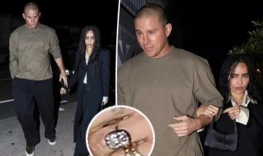 Zoi Kravitzin 500 minlik nişan üzüyü - FOTO