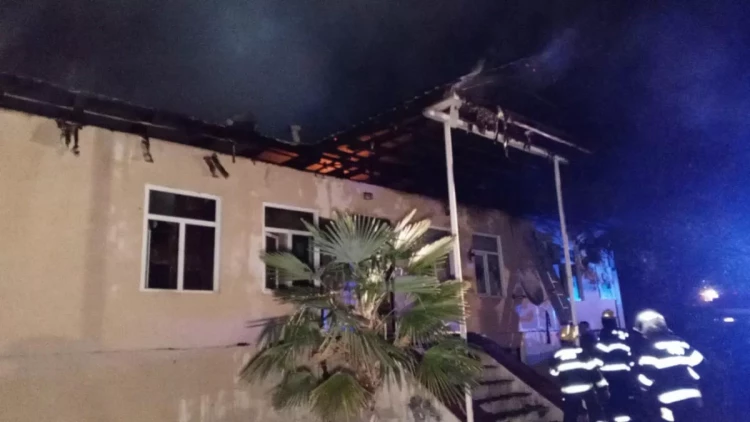 Oğuzda uşaq bağçası yanıb - VİDEO - FOTO