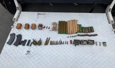 Bakıda küçədən partlayıcılar və minalar tapıldı - VİDEO