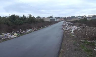 Bu rayonda küçə zibilliyə çevrilib - VİDEO - FOTO