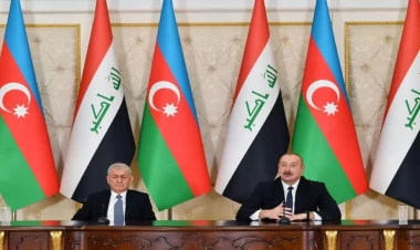 Azərbaycan və İraq prezidentləri mətbuata bəyanatlarla çıxış ediblər - VİDEO - FOTO