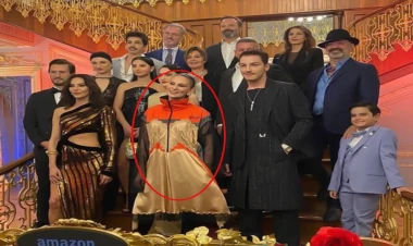 Bihter qalaya bahalı geyimlə qatıldı - FOTO