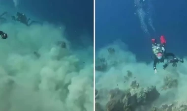 Zəlzələ dalğıclara çətin anlar yaşatdı - VİDEO