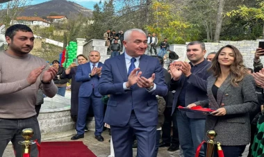 Laçında kinoteatr binasının açılışı olub - FOTO