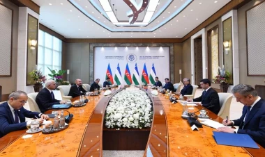 Prezidentin Daşkənddə Şavkat Mirziyoyev ilə görüşü olub - VİDEO - FOTO