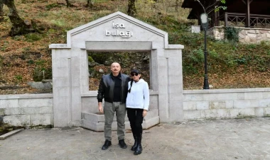 İlham Əliyev və Mehriban Əliyeva Şuşada İsa bulağında olublar - VİDEO - FOTO