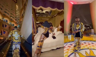 Kirkorov Dubayda lüks hoteldə qaldığı otağı nümayiş etdirdi - VİDEO