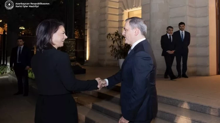 Azərbaycan və Almaniya XİN başçıları birgə mətbuat konfransı keçirib