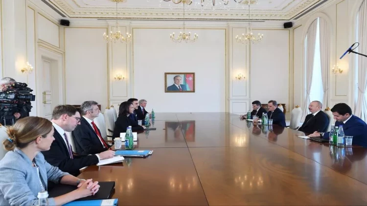 Prezident Annalena Berboku qəbul edib - VİDEO - FOTO