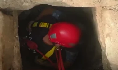 Bakıda 85 yaşlı qadın su quyusuna yıxıldı - VİDEO