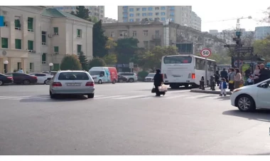 Bu yolda hərəkət dəyişdirildi - VİDEO