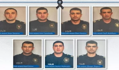 Minaya düşən polislərin məzar daşı - FOTOlar