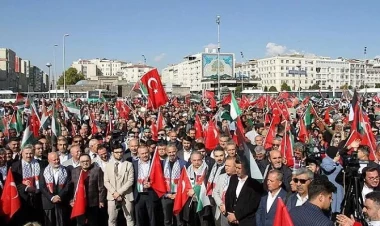 İstanbulda “Böyük Fələstin Mitinqi” keçirilir - FOTO