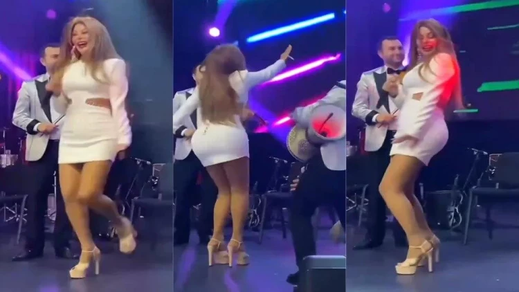 Aygün Kazımova toyda elə rəqs etdi ki... - VİDEO