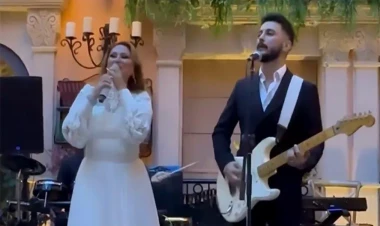 Xalq artisti kürəkəni ilə oxuduğu mahnını təqdim etdi