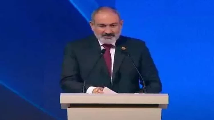 Paşinyanın Tbilisidə təqdim etdiyi xəritədə Azərbaycan belə göstərildi - FOTO