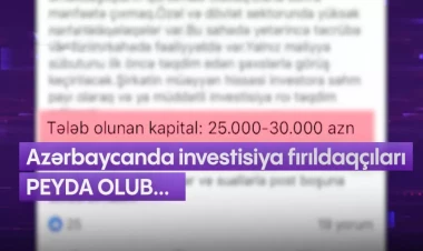 Azərbaycanda investisiya fırıldaqçıları PEYDA OLUB - VİDEO