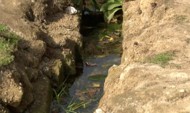 Qrunt suları evlərin zirzəmilərinə axır - VİDEO