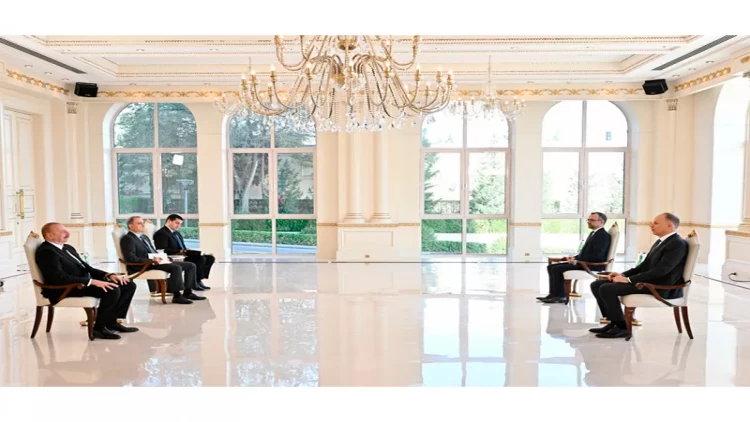 Prezident İsveçrə səfirinin etimadnaməsini qəbul edib - VİDEO - FOTO