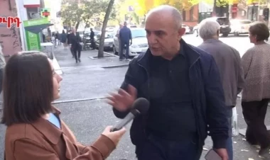 Babayan İrəvanda jurnalistin üstünə 