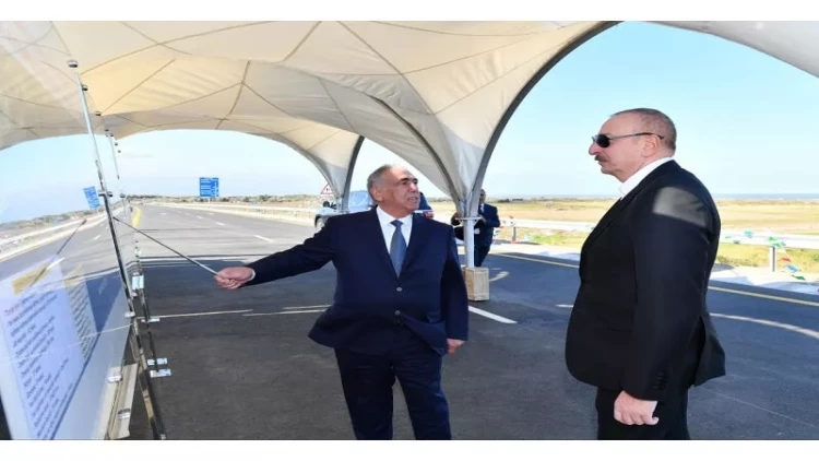 Prezident ödənişli yolun açılışında iştirak edib - VİDEO - FOTO