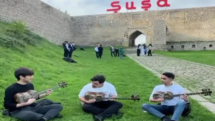 Şuşa qalası önündə çəkilən görüntülər rekord qırır - VİDEO