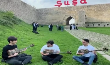 Şuşa qalası önündə çəkilən görüntülər rekord qırır - VİDEO