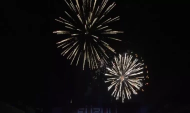 Füzulidə atəşfəşanlıq - VİDEO - FOTO